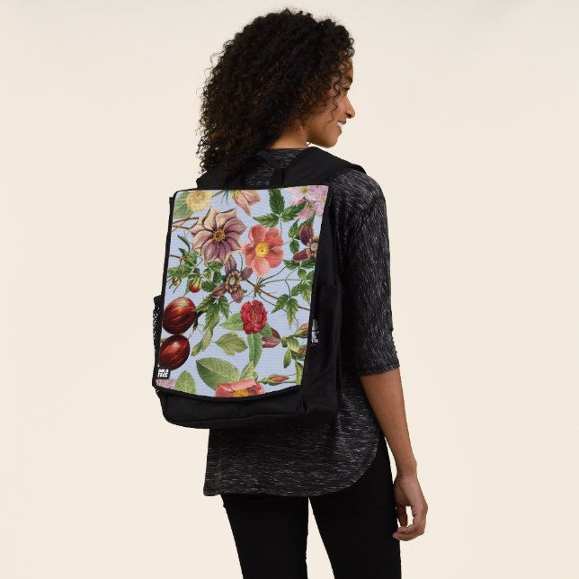 Botanisches Vintage-Design Rucksack (Ausgewaschen)