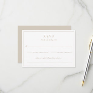 Botanisches Wappen-Monogramm-Hochzeits-RSVP-Karte RSVP Karte