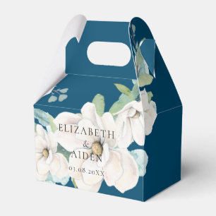 Botanisches Wasser Hochzeit Blau Geschenkschachtel