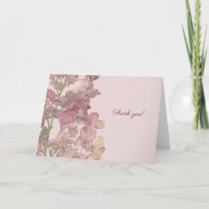 Botanisches Wasserfarben-Hydrangea Vielen Dank Dankeskarte