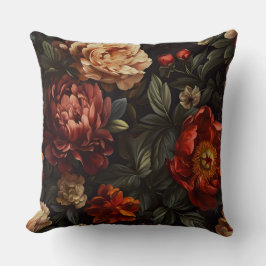 Botanisches Weihnachten aus knackiger Erde Kissen