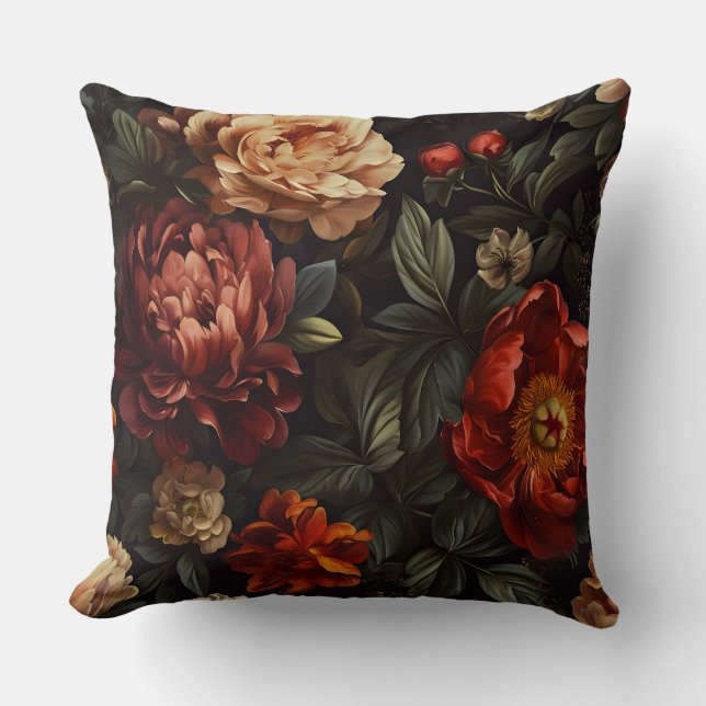 Botanisches Weihnachten aus knackiger Erde Kissen (Vorderseite)