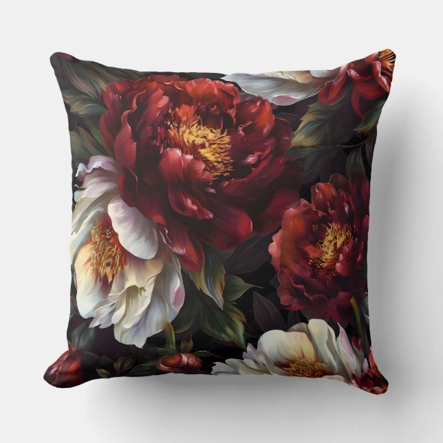 Botanisches Weihnachten aus knackiger Erde Kissen (Vorderseite)