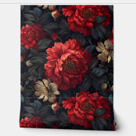 Botanisches Weihnachten aus knackiger Erde Tapete