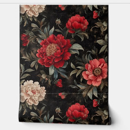 Botanisches Weihnachten aus knackiger Erde Tapete