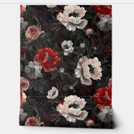 Botanisches Weihnachten aus knackiger Erde Tapete