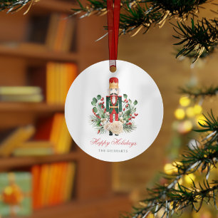 Botanisches Weihnachts-Spielzeug Nussknacker Frohe Ornament Aus Metall