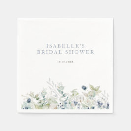 Botanisches Winter-Brautparty Serviette