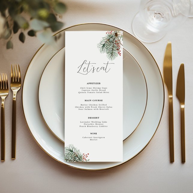 Botanisches Wintermenü Menükarte (Von Creator hochgeladen)