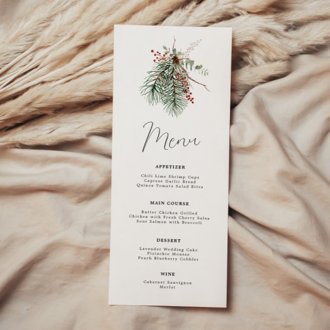 Botanisches Wintermenü Menükarte (Von Creator hochgeladen)