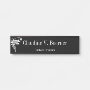 Botanisches zeichnendes hängende türschild