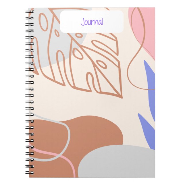 Botanisches Zeitschrift Tropical Escape Notizblock (Vorderseite)