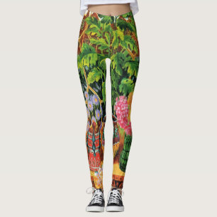 Botaniskatze von Louis Wain Leggings