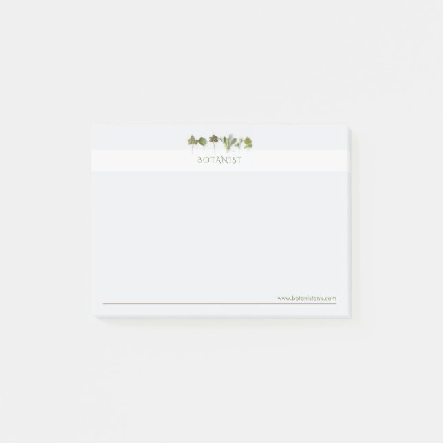 Botanistin Post-it Klebezettel (Vorderseite)