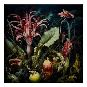 Botanticals in einem Dschungel Poster