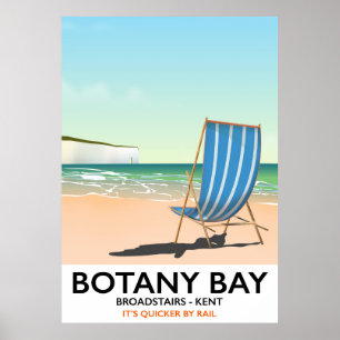 Botany Bay, Broadstairs Kent Reiseplakat Poster