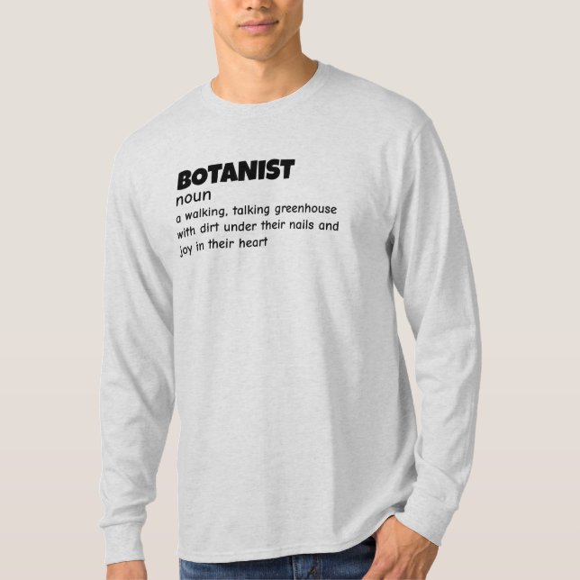 Botany Expert Definition Apparel T-Shirt (Vorderseite)