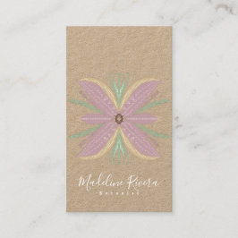 Botany Florist Greenery Floral Designer Kraft Visitenkarte