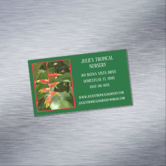 Botany Green Pflanze Kinderzimmer Tropische Pflanz Magnetische Visitenkarte