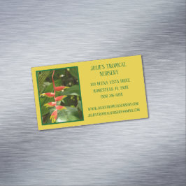 Botany Green Pflanze Kinderzimmer Tropische Pflanz Magnetische Visitenkarte