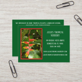 Botany Green Pflanze Kinderzimmer Tropische Pflanz Visitenkarte