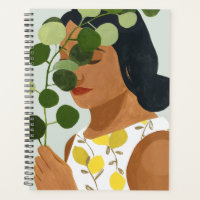 Botany Portrait - Frau mit Grün