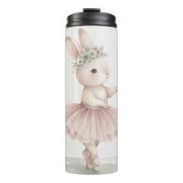 Botella de agua infantil con conejita tierna thermosbecher