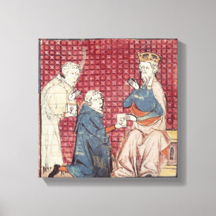 Boten, die Karl der Große erklären Leinwanddruck