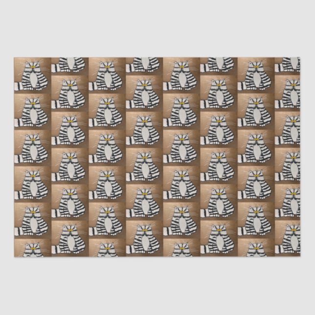 Botero's Cat Tissue Paper Seidenpapier (Vorderseite)