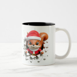 Both Side 3D Christmas Wird Merry Christmas Mug Zweifarbige Tasse