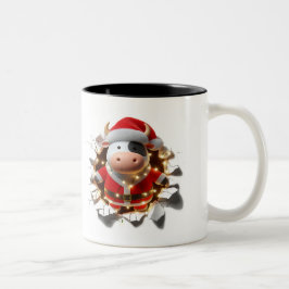 Both Side 3D Christmas Wird Merry Christmas Mug Zweifarbige Tasse