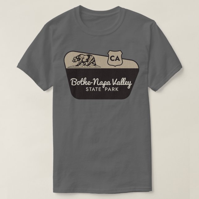 Bothe Napa Valley Staat Park California Willkommen T-Shirt (Design vorne)