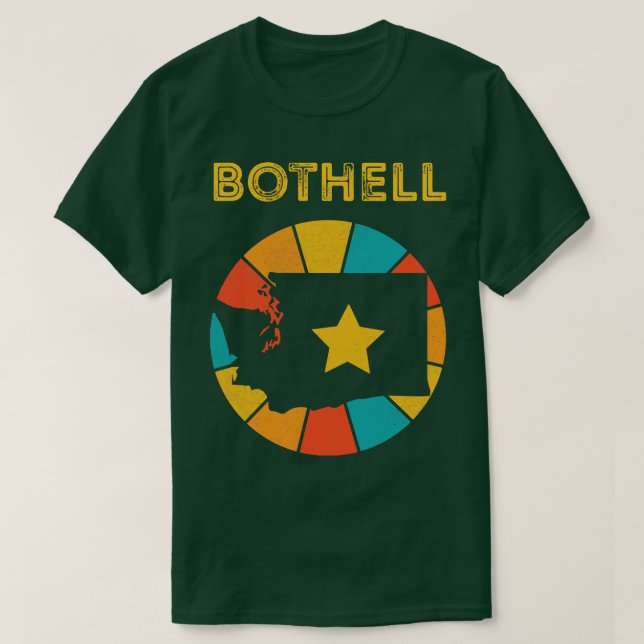Bothell Washington Vintag Distressed Souvenir 1 T-Shirt (Design vorne)