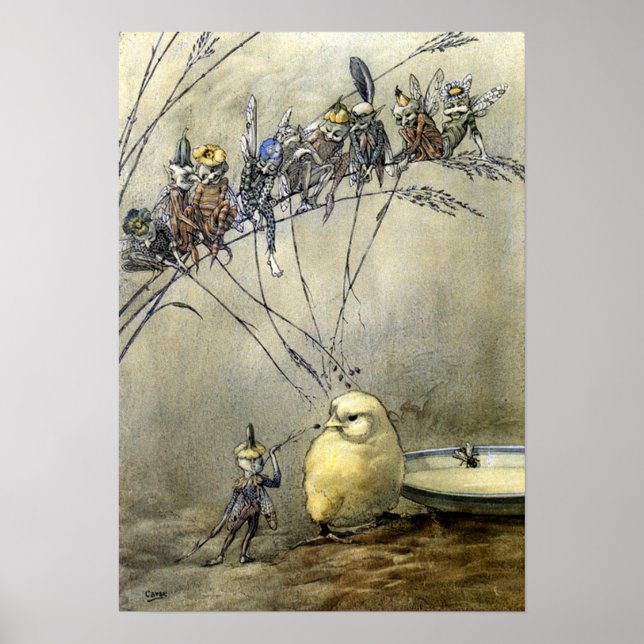 "Bother the Gnat" Blue-Tone Poster (Vorne)