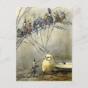 "Bother the Gnat" - Blue-Tone Postkarte