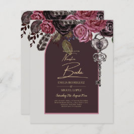 BOTHIC ROSE Burgund Hochzeit im Herbst