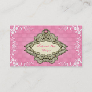 Botique Business Cards für extravagantes rosa Shab Visitenkarte