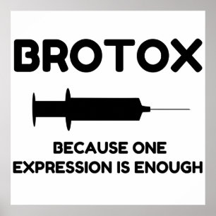 Botox Ausdruck Poster