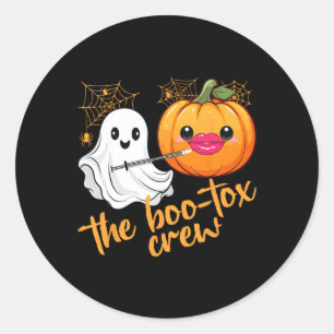 Botox Filler Halloween Ästhetische Injektion Nurse Runder Aufkleber