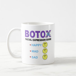 BOTOX Gesichtsausdruck Tasse