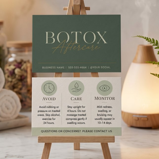 Botox Green Minimale Nachsorgeanweisungen (Von Creator hochgeladen)