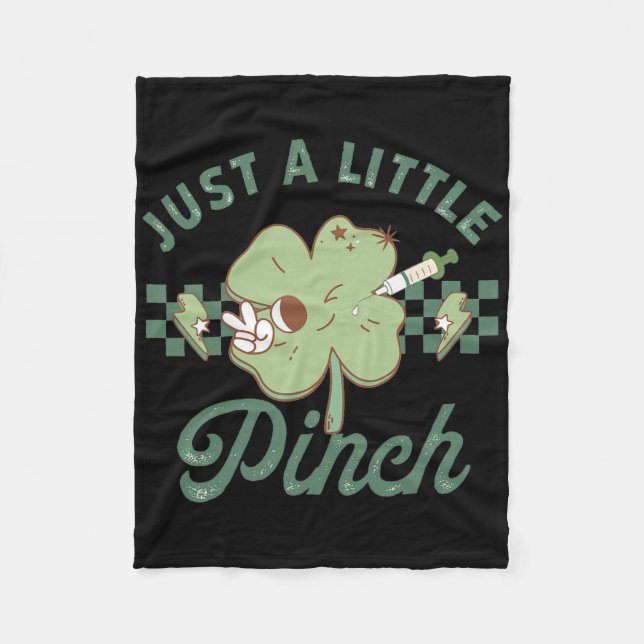 Botox-Händler St Patricks Day Ästhetik Krankenschw Fleecedecke (Vorderseite)
