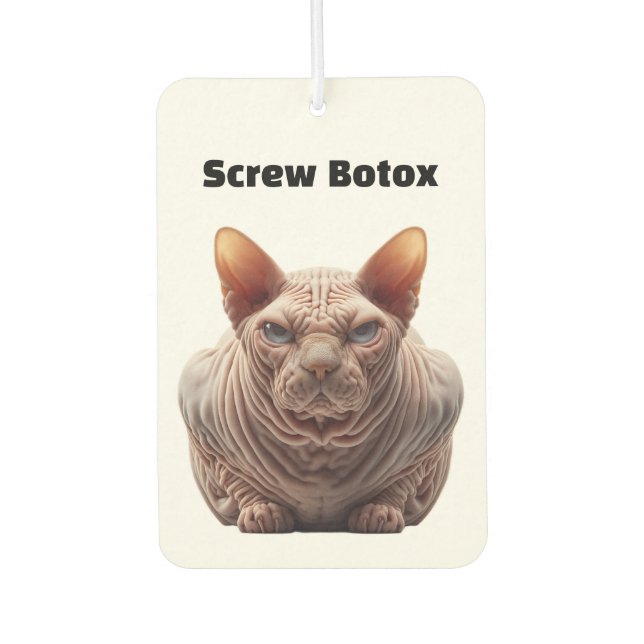 Botox Humor Autolufterfrischer (Vorderseite)