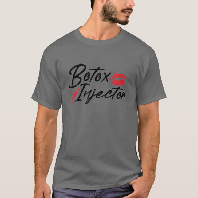 Botox Injektor Lip Filler Chirurgen Lippen Operati T-Shirt (Vorderseite)