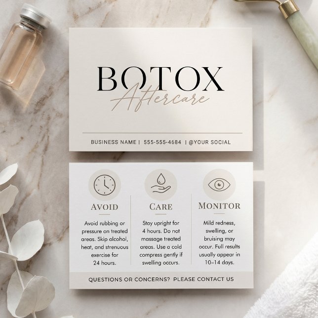 Botox Nachsorge Beige Minimal  (Von Creator hochgeladen)