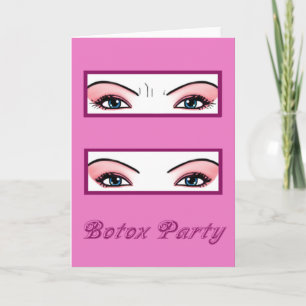 Botox Party Invites Einladung