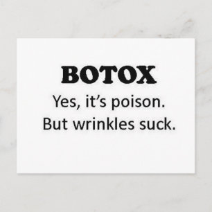 Botox Poison Postkarte
