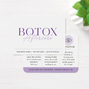 Botox Purple Minimal Nachsorgeleitfaden