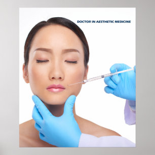 Botox und Einfüllspritzen durch einen ästhetischen Poster