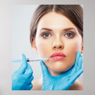 Botox und Einfüllspritzen durch einen ästhetischen Poster